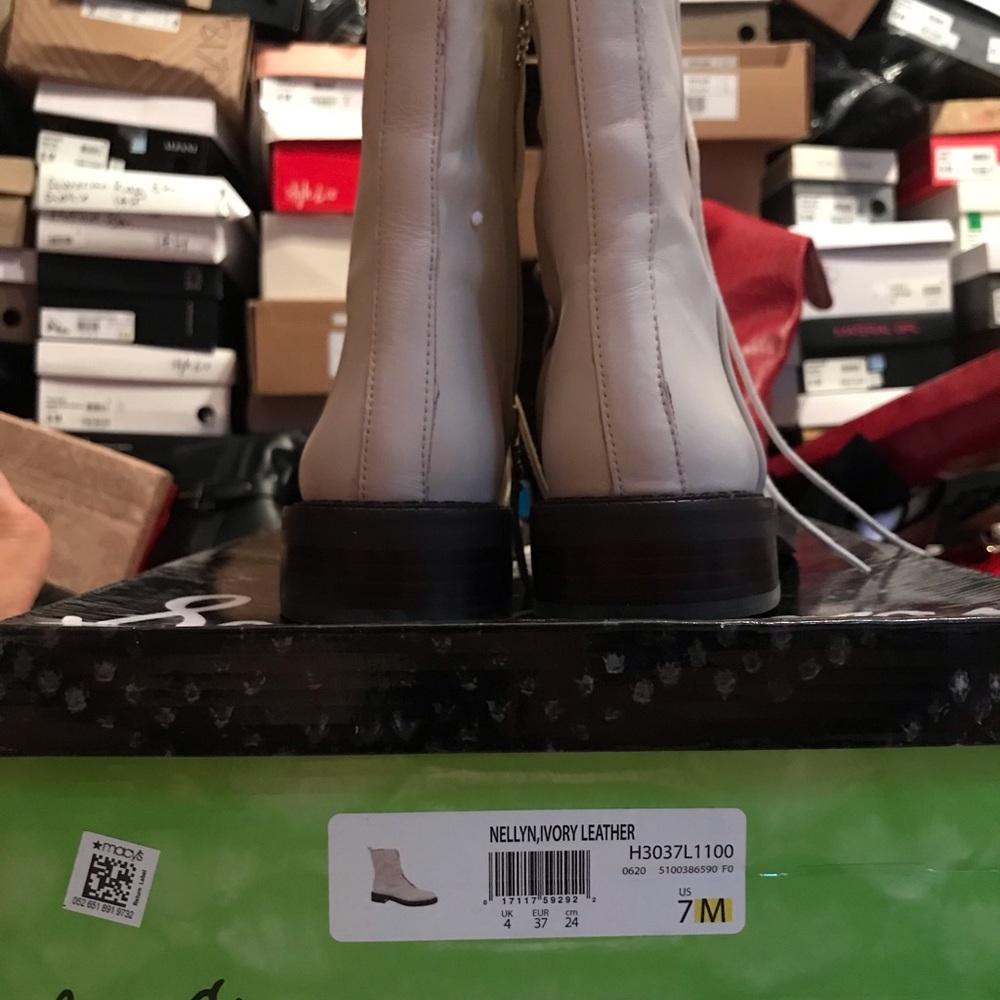 New Sam Edelman Nellyn Ivory Leather size 7